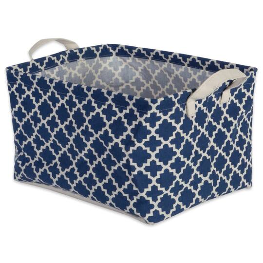 DII® Nautical Blue Lattice Laundry Bins
